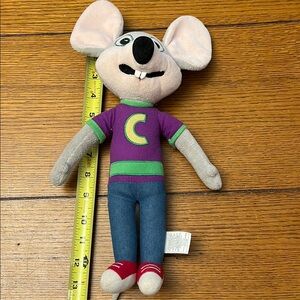 Plush Mouse Toy with Purple Shirt